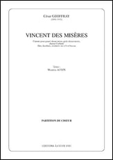 Vincent des miseres SATB Vocal Score cover